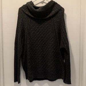Sparkly cowl neck loose fit sweater size S
